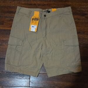 Carhartt Men's Khaki Cargo Shorts Relaxed Fit